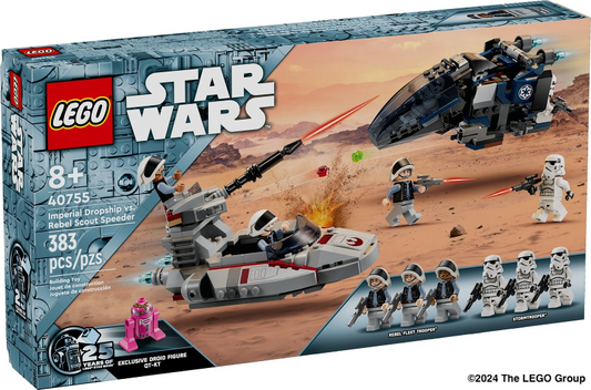 LEGO® Imperial Dropship vs. Rebel Scout Speeder 40755