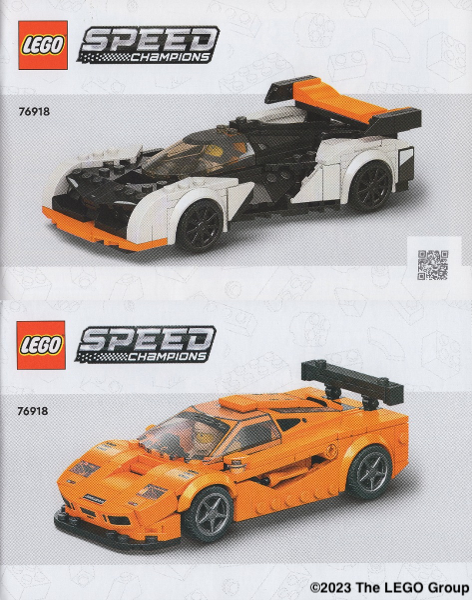 LEGO® McLaren Solus GT & McLaren F1 LM 76918