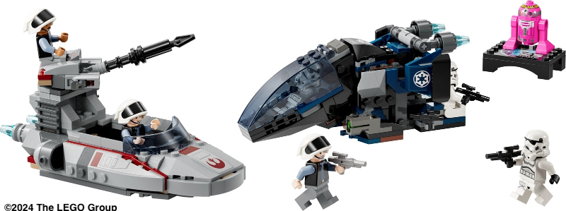 LEGO® Imperial Dropship vs. Rebel Scout Speeder 40755