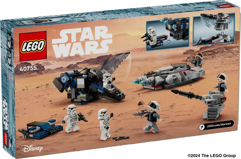 LEGO® Imperial Dropship vs. Rebel Scout Speeder 40755