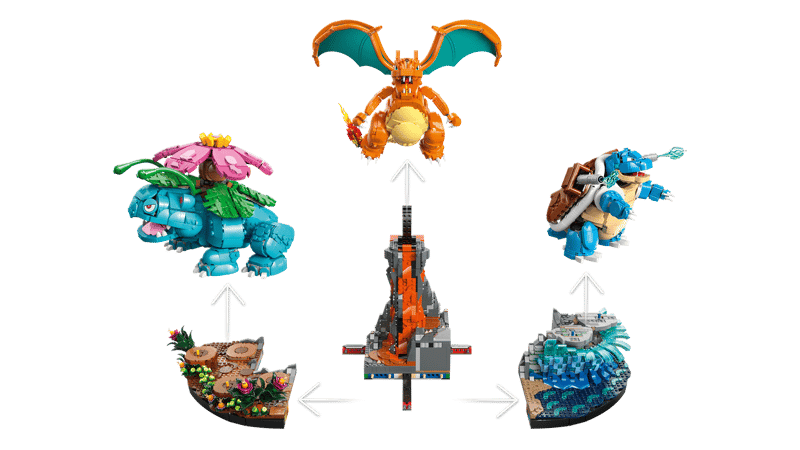 LEGO® Bisaflor, Glurak und Turtok 72153